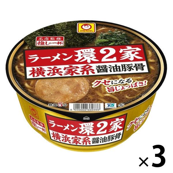 Maru-chan Oshi no Ipai Ramen Tamaki 2 House Yokohama Iekei 醬油豬骨 133g 1 套 (1 個 x 3) 東洋水產