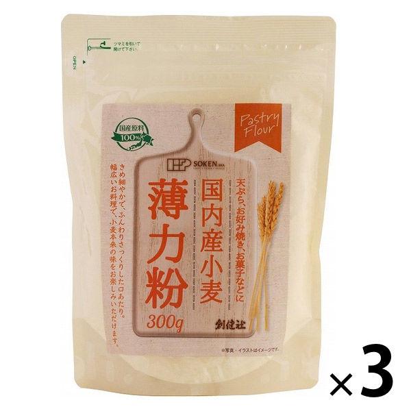 Sokensha 國產拉鍊小麥低筋麵粉 300g 1 套 (1 塊 x 3)