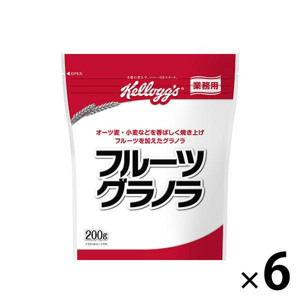 商業水果格蘭諾拉麥片 T 200 克 6 袋 Nippon Kellogg 穀物