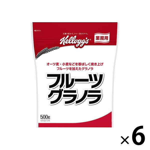 商業水果格蘭諾拉麥片 H 500 克 6 袋 Nippon Kellogg 穀物