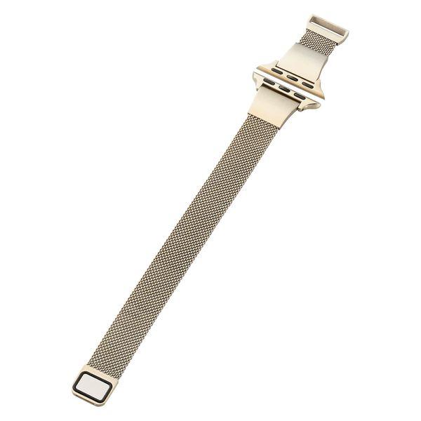Apple 錶帶 (41/40/38mm) 不鏽鋼香檳金 AW-41BDSSMJGD ELECOM 1 件