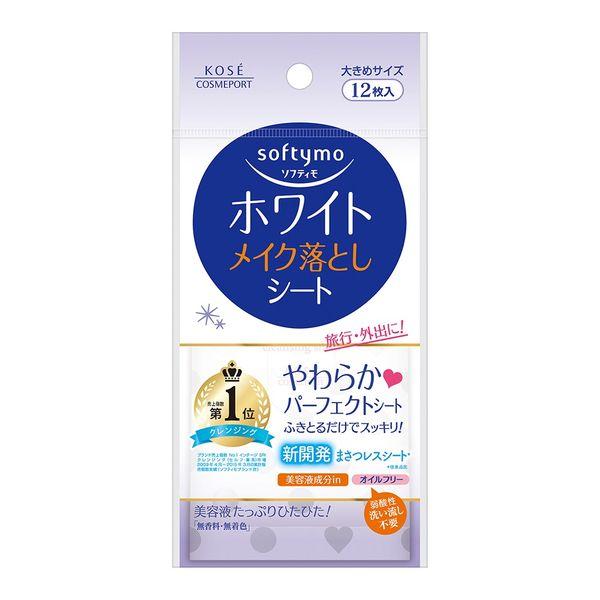 Kose Cosmeport Softimo 白色卸妝片 bk 4971710314960 1 套（12 片 x 12）（直送）