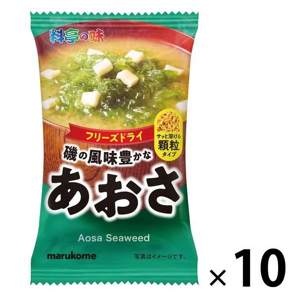 Marukome 冷凍乾燥顆粒味噌湯 Ryotei Aji Aosa 10 粒