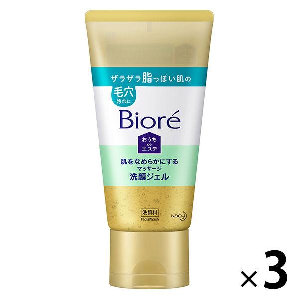 花王 Biore Home de Esthe 按摩潔面啫哩 柔滑肌膚 150g x 3 片
