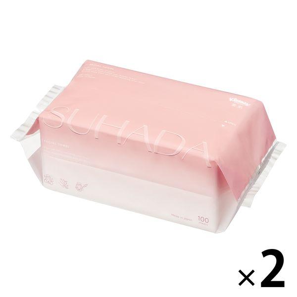 Kleenex 面巾 Bare Skin-SUHADA 100 張 2 片 Nippon Paper Crecia Limited (推薦) Limited