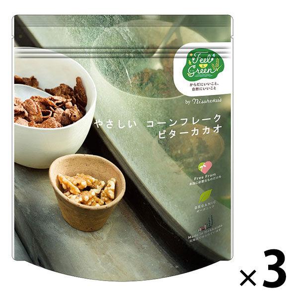 Feel & Green Easy 玉米片 苦可可 140g 3 袋 日本食品製造 穀物
