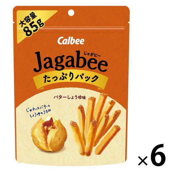 Jagabee 奶油醬油風味包 高容量 85g 1 組 (1 件 x 6) Calbee