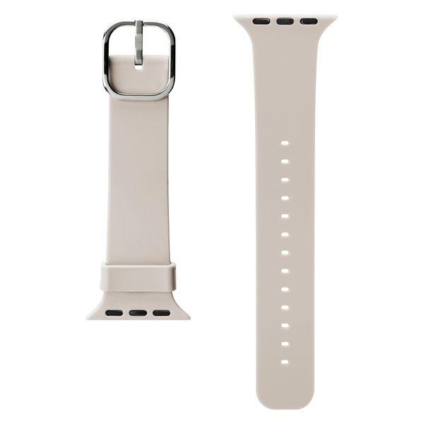 PGA Apple Watch 41/40/38mm 矽膠錶帶 象牙色 PG-AW41SC02IV 1 件（直式出貨）