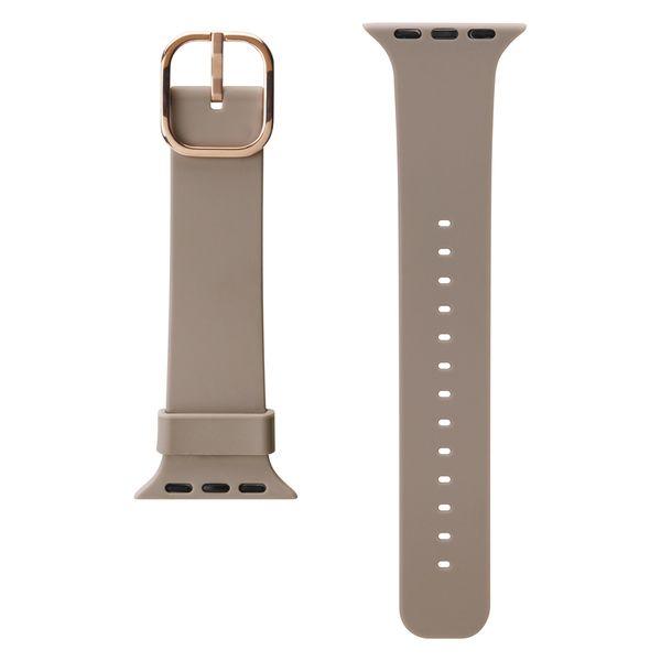 PGA Apple Watch 41/40/38mm 矽膠錶帶 米色 PG-AW41SC03BE 1 件（直式出貨）