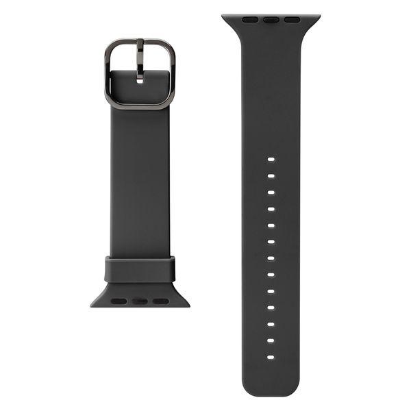 PGA Apple Watch 49/45/44/42mm 矽膠錶帶 黑色 PG-AW49SC01BK 1 件（直式出貨）