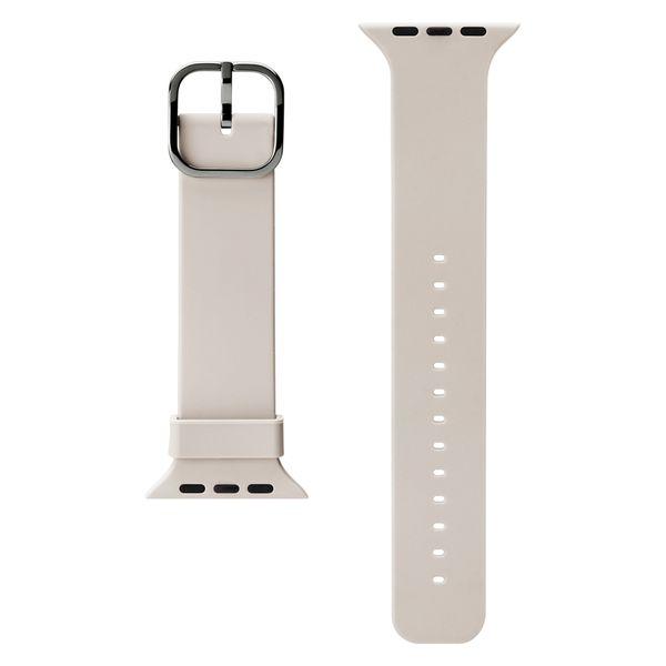 PGA Apple Watch 49/45/44/42mm 矽膠錶帶 象牙色 PG-AW49SC02IV 1 件（直式出貨）