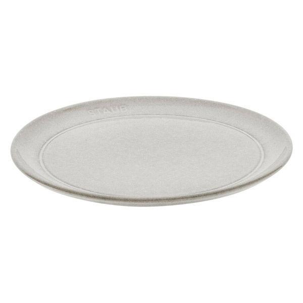 Staub Plate Campagne 20cm 1 件陶瓷盤 甜點盤 陶瓷微波爐安全 [日本授權產品] 40508-026