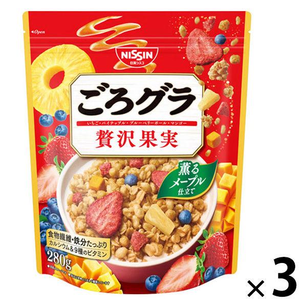 Gorogura 豪華水果 3 袋 Nissin Cisco 麥片