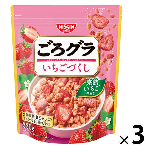 Gorogura 草莓裝 3 袋 Nissin Cisco 麥片