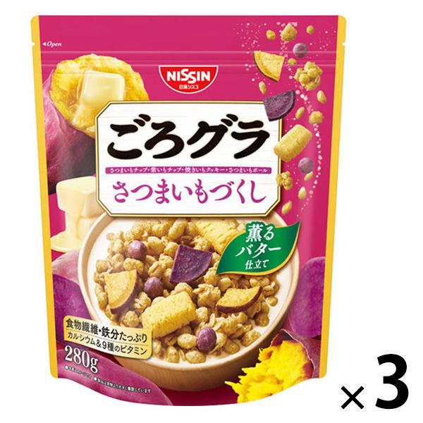 Gorogura 地瓜包裝 3 袋 Nissin Cisco 麥片