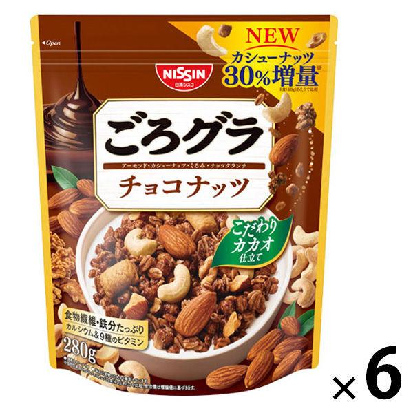 Gorogura 巧克力堅果 6 袋 Nissin Cisco 麥片