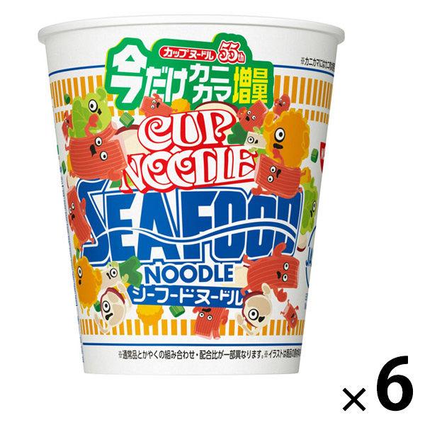 杯麵 海鮮麵 現加蟹棒 6 條 日清食品杯麵