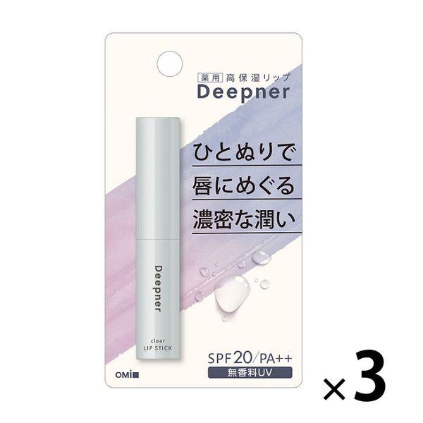 Mentum Deep Nur 唇部無香型 UV 2.3g 3 片 SPF20/PA++ Omi Brothers