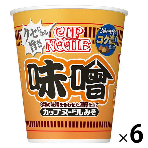 日清食品 杯麵味噌 [3種味噌的豐富組合] 1套（6個） 杯麵 杯麵（建議）