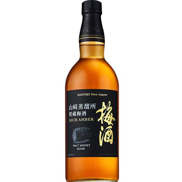 山崎釀酒廠儲存桶陳釀梅酒濃鬱琥珀色 750 毫升瓶 1 三得利禮品禮物