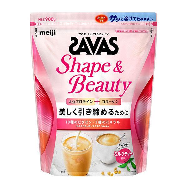 大豆蛋白 SAVAS Shape & Beauty 奶茶口味 1 袋 (900g) 明治 (推薦)
