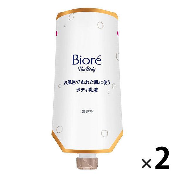 Biore The Body 濕膚身體乳 無香型掛式 285ml 2 件 花王