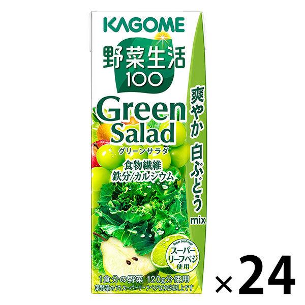 Kagome Yasai Seikatsu 100 蔬菜沙拉 200ml 1 盒（24 件）