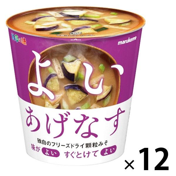 Marukome杯凍乾顆粒味噌湯好時代茄子1套（12個）