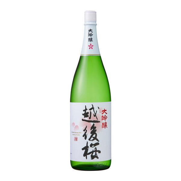 越後櫻花大吟釀 1.8L 瓶 1 瓶 越後櫻花清酒 釀酒廠清酒