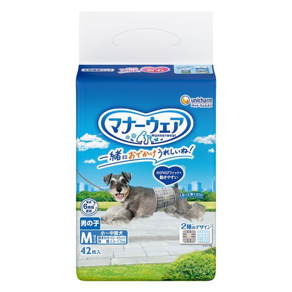 男孩禮儀服，M 碼，適合中小型犬，42 件，Unicharm 寵物用