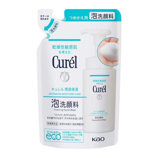 Curel 珂潤泡沫洗面乳補充裝 130mL 花王敏感肌膚（推薦）