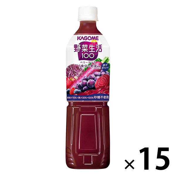 Kagome Yasai Seikatsu 100 莓果沙拉 Smart PET 720ml 1盒（15瓶）[蔬菜汁]