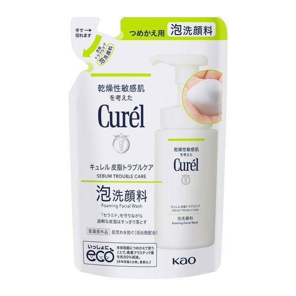 Curel 皮脂問題護理泡沫洗面乳補充裝 130mL 花王敏感肌膚