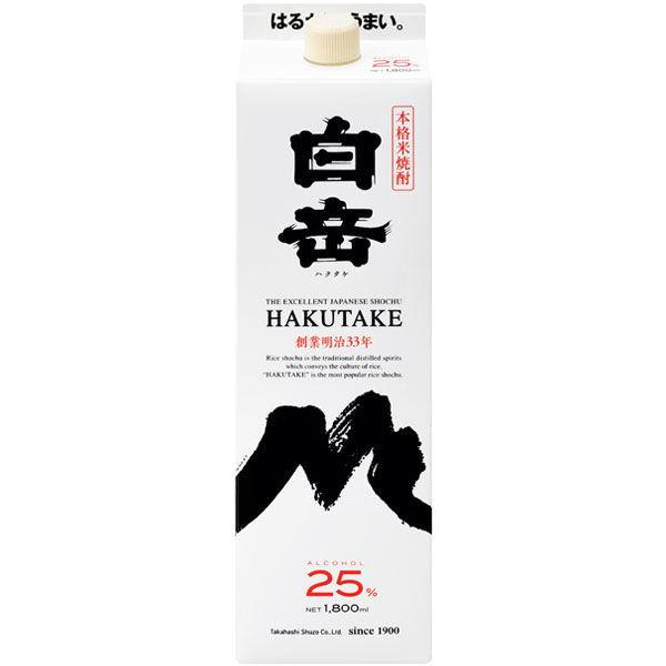 白竹 25 度 1.8L 裝 1 瓶 米燒酒 高橋清酒廠