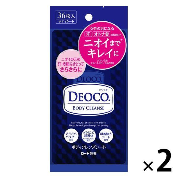 DEOCO 身體清潔片 36 張 x 2 樂敦製藥 擦汗片 擦汗片